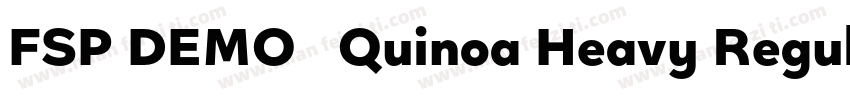 FSP DEMO   Quinoa Heavy Regula字体转换